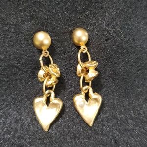 Vintage heart earrings